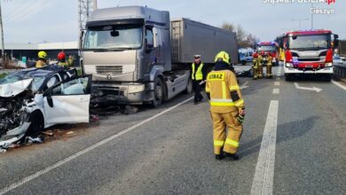 Tragiczny wypadek w Ustroniu. Kobieta straciła dziecko/fot.KPP Cieszyn