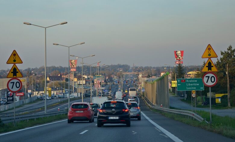 Paraliż drogowy w Krakowie/fot.pixabay.com
