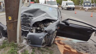Tragedia w Będzinie. Kierowca hondy zginął na miejscu/fot.Śląska Policja/fb