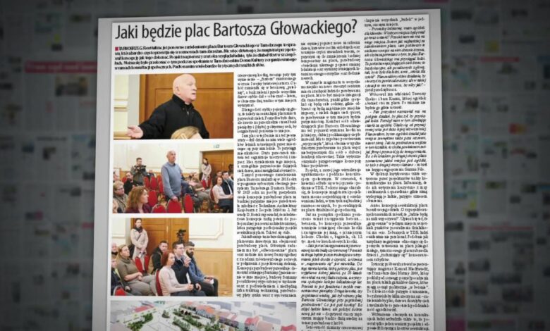 Jaki będzie plac Bartosza Głowackiego. Przegląd prasy 12.04.2024