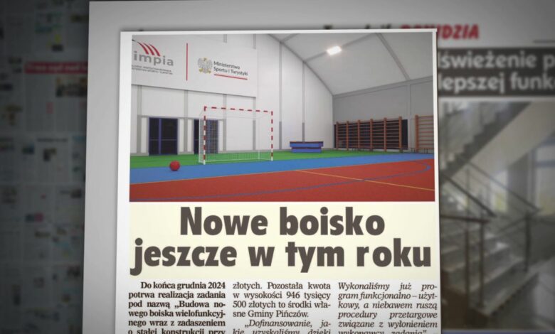 Nowe boisko w Kozubowie. Przegląd prasy 9.04.2024