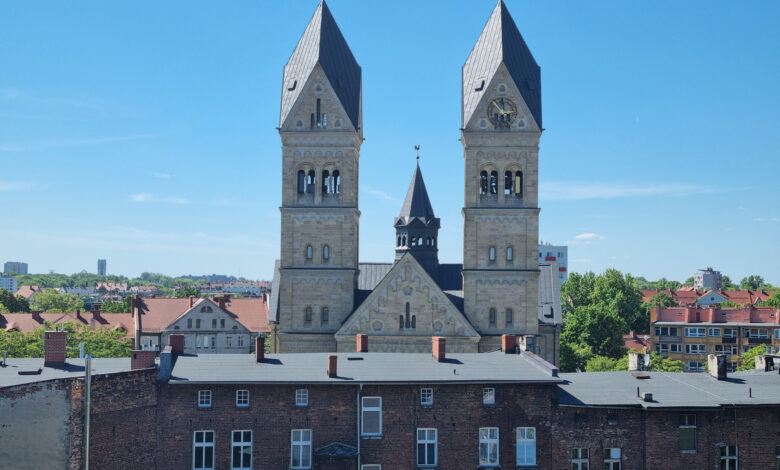 Panorama Bytomia z tarasu hotelu Seven. Fot. Tomasz Borówka