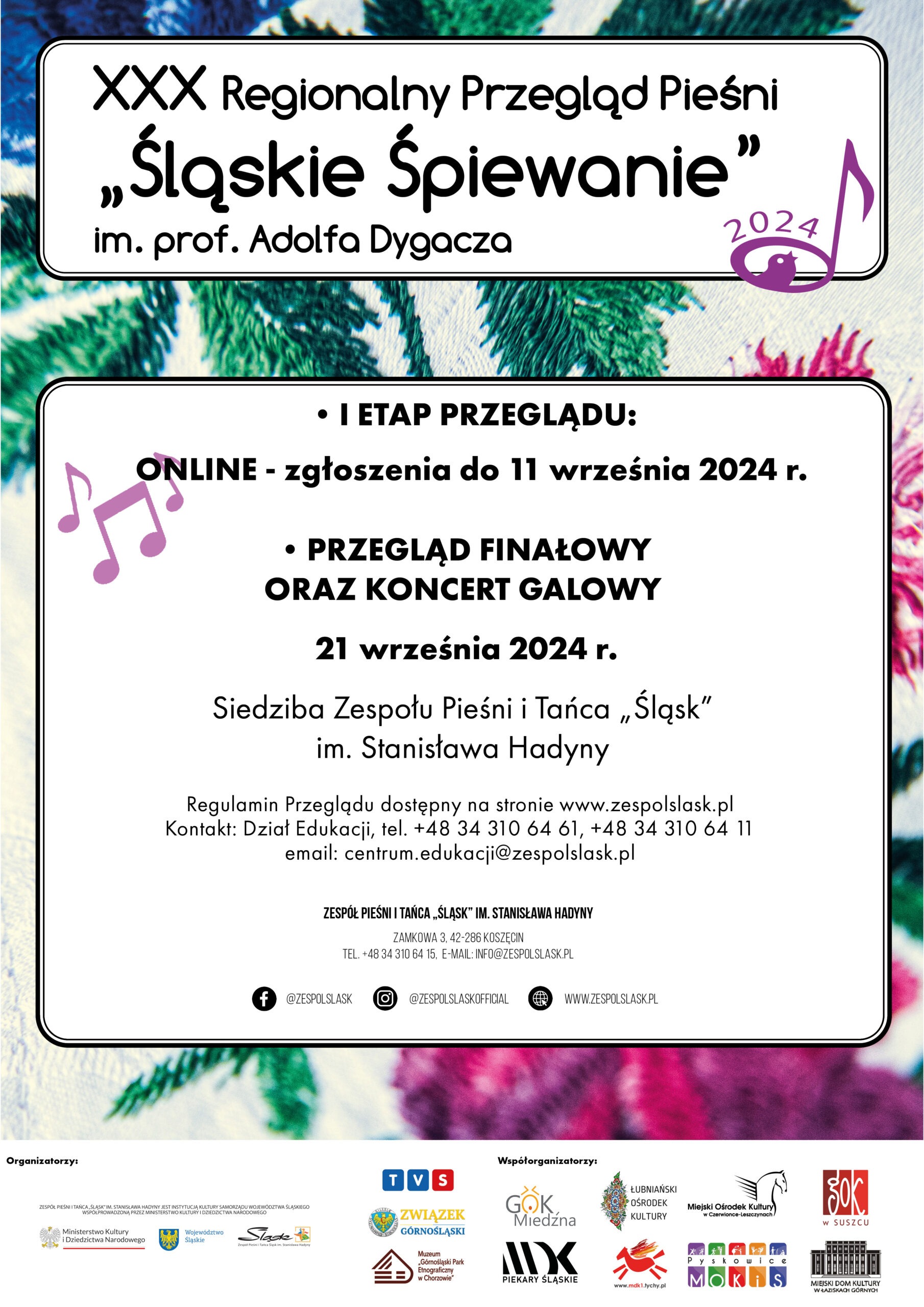 XXX Regionalny Przegląd Pieśni "Śląskie Śpiewanie