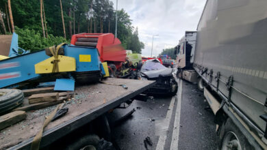 Wypadek kilku aut. Śmierć na miejscu/fot.Policja Małopolska