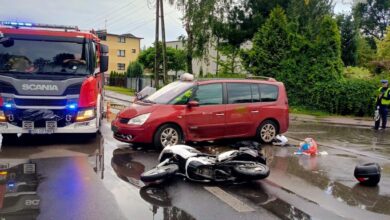Tragedia w Sosnowcu. Nie żyje motocyklista. Fot. Policja Śląska