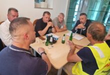 Problemy z dostępnością węgla? Związkowcy w Warszawie/fot. Komisja Krajowa WZZ "Sierpień 80"