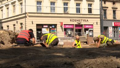 Ludzkie groby w centrum Mysłowic
