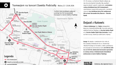 Dawid Podsiadło na Stadionie Śląskim. Utrudnienia w ruchu. Fot. UM Katowice