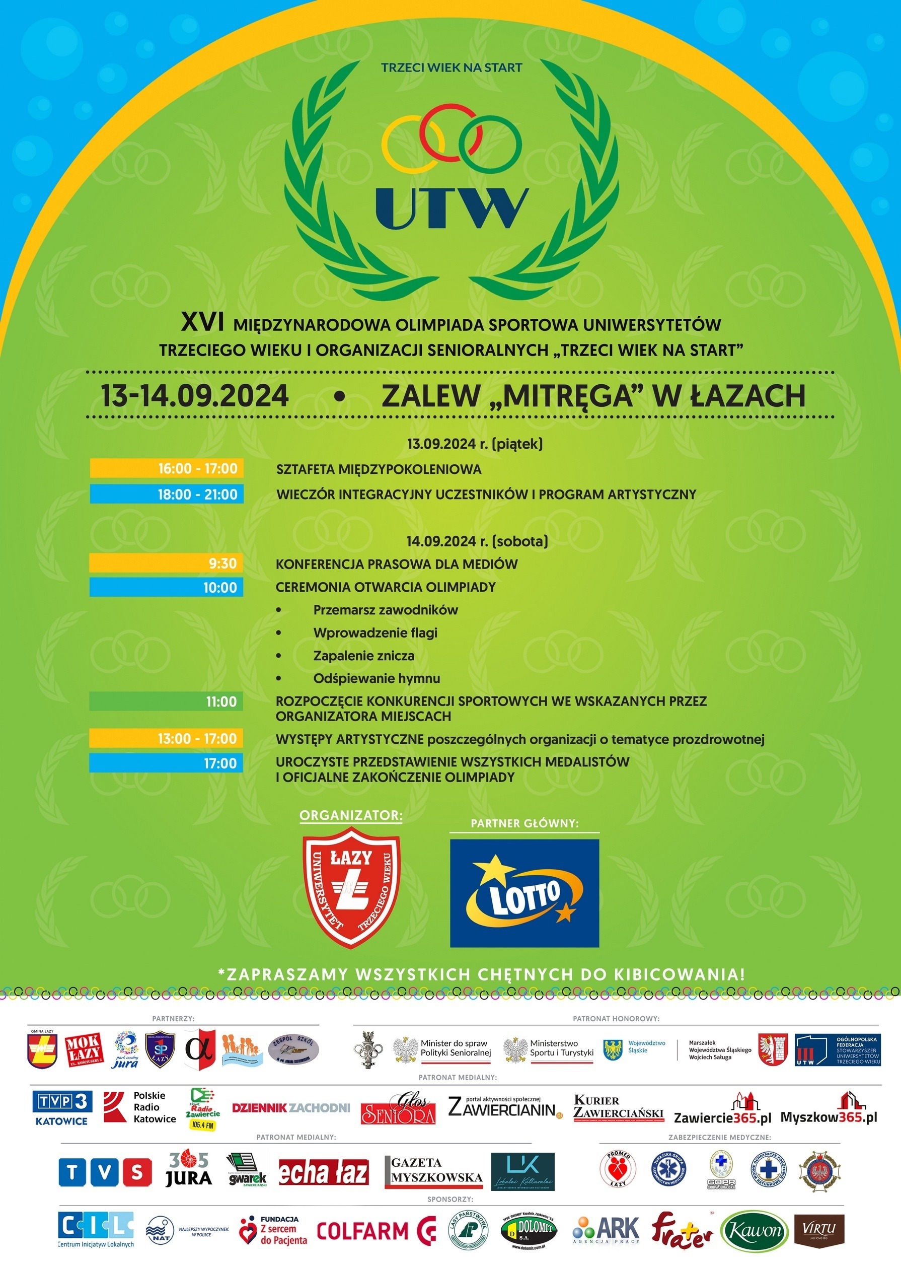 XVI Międzynarodowa Olimpiada Uniwersytetów Trzeciego Wieku i Organizacji Senioralnych „Trzeci Wiek na Start”
