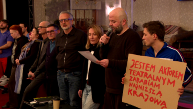protest aktorów Teatru Śląskiego