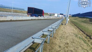 kradzież na A1, fragment drogi