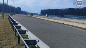 kradzież na A1, fragment drogi