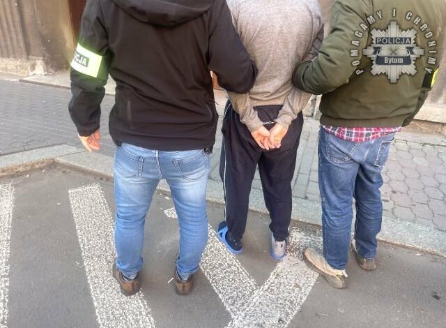 Napaść na nastolatków Bytom, policjanci prowadzą zatrzymanego