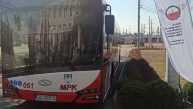 Nowe autobusy w Częstochowie, przód autobusu solaris