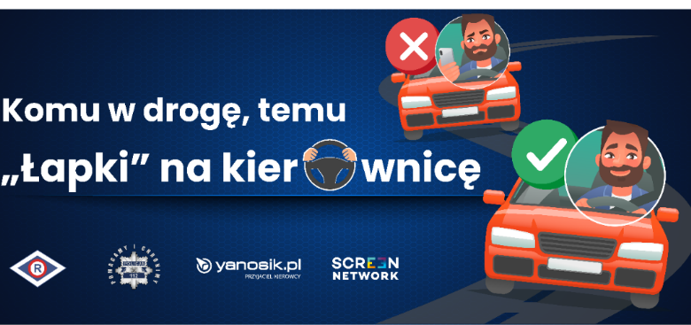 łapki na kierownicę