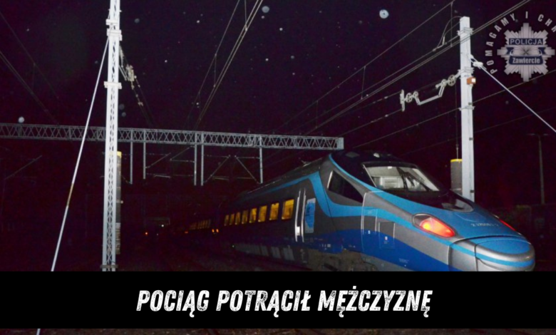Łazy wypadek na torach