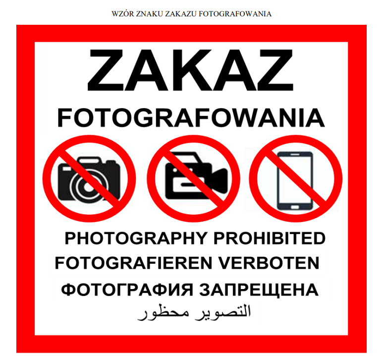 zakaz fotografowania MON