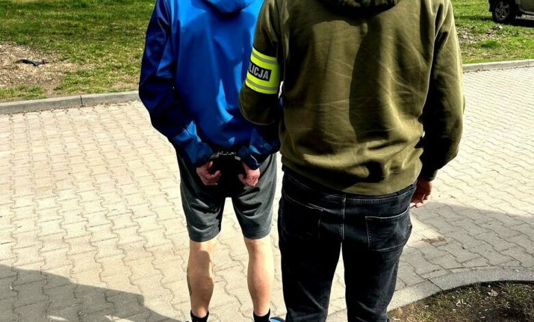 Pijany wandal demolował auta, prowadzony przez policjanta po zatrzymaniu