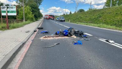 tragedia na drodze wypadek Blachownia