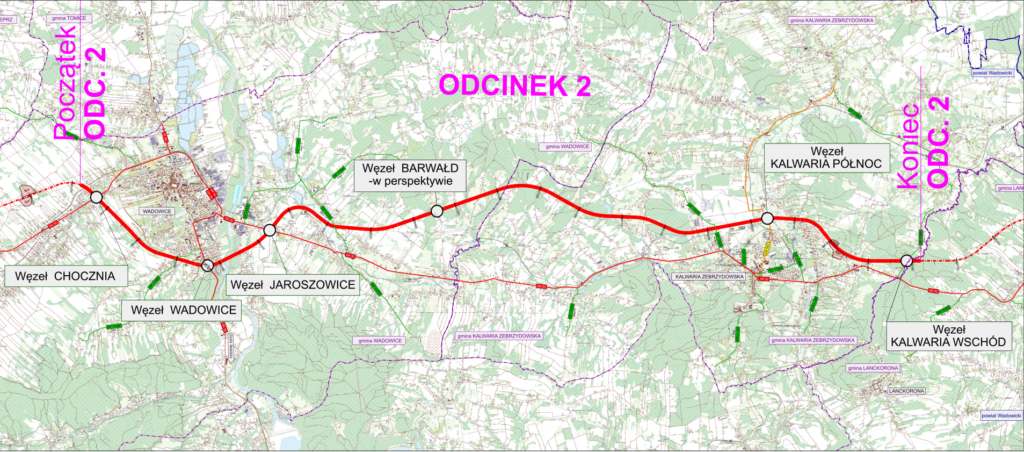 Beskidzka Droga integracyjna Mapa