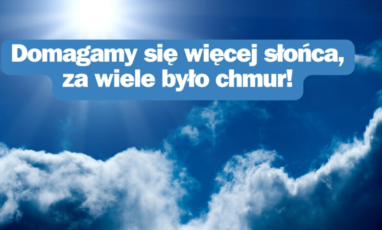 Więcej Słońca Progoza pogody