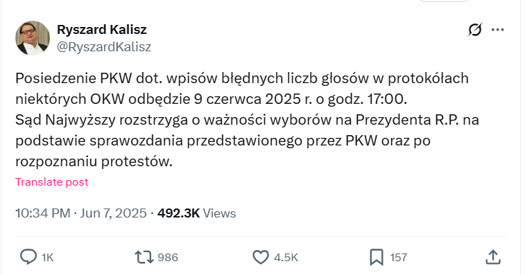 PKW Kalisz wybory
