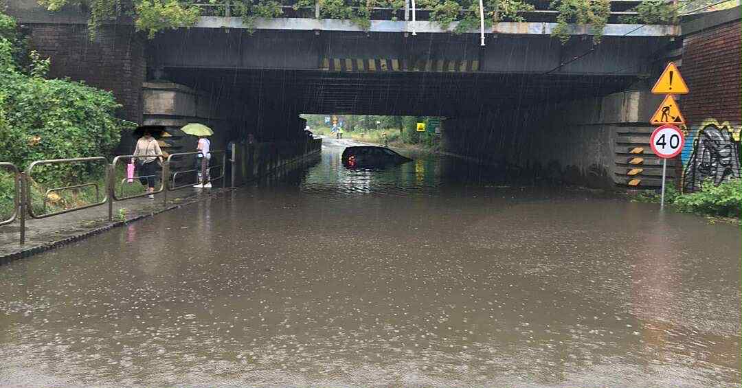 Bielsko-Biała zalania podtopienia burze ulewy