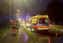 OSP Bielsko-Biała Hałcnów zalania burza podtopienia