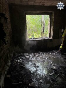 wybuch butli z gazem Rybnik - wnętrze zdewastowanego pomieszczenia