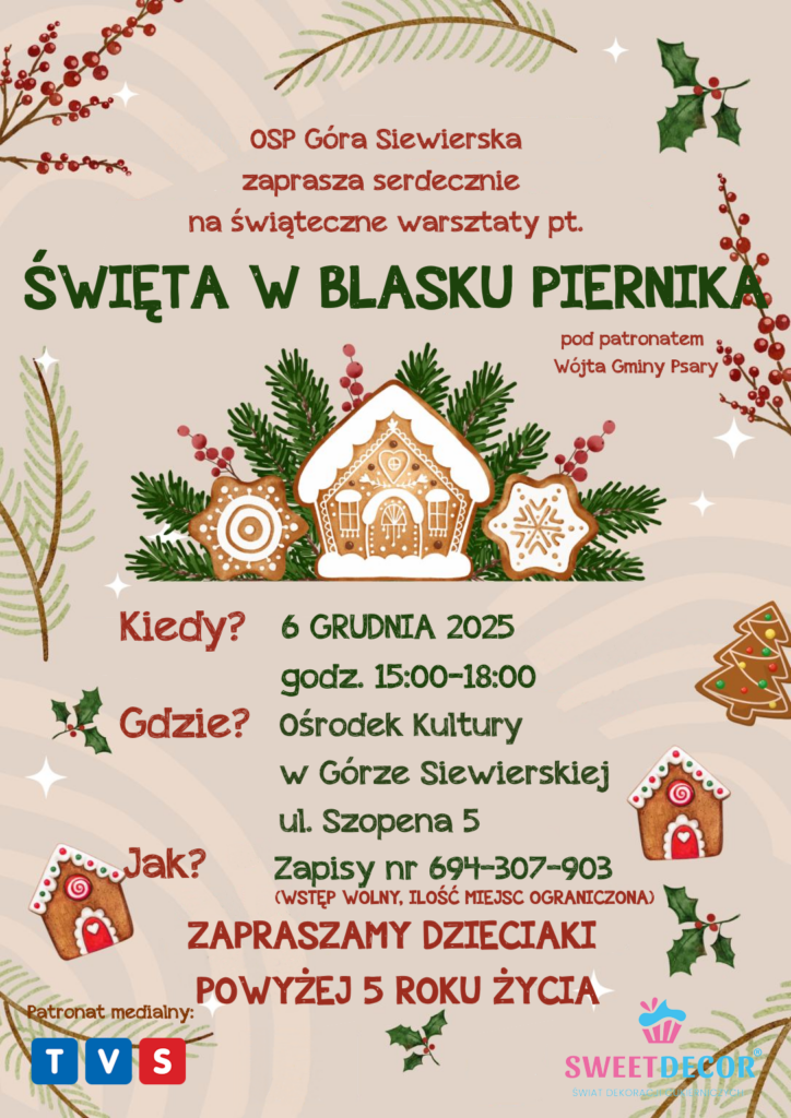 ŚWIĘTA W BLASKU PIERNIKA - PLAKAT
